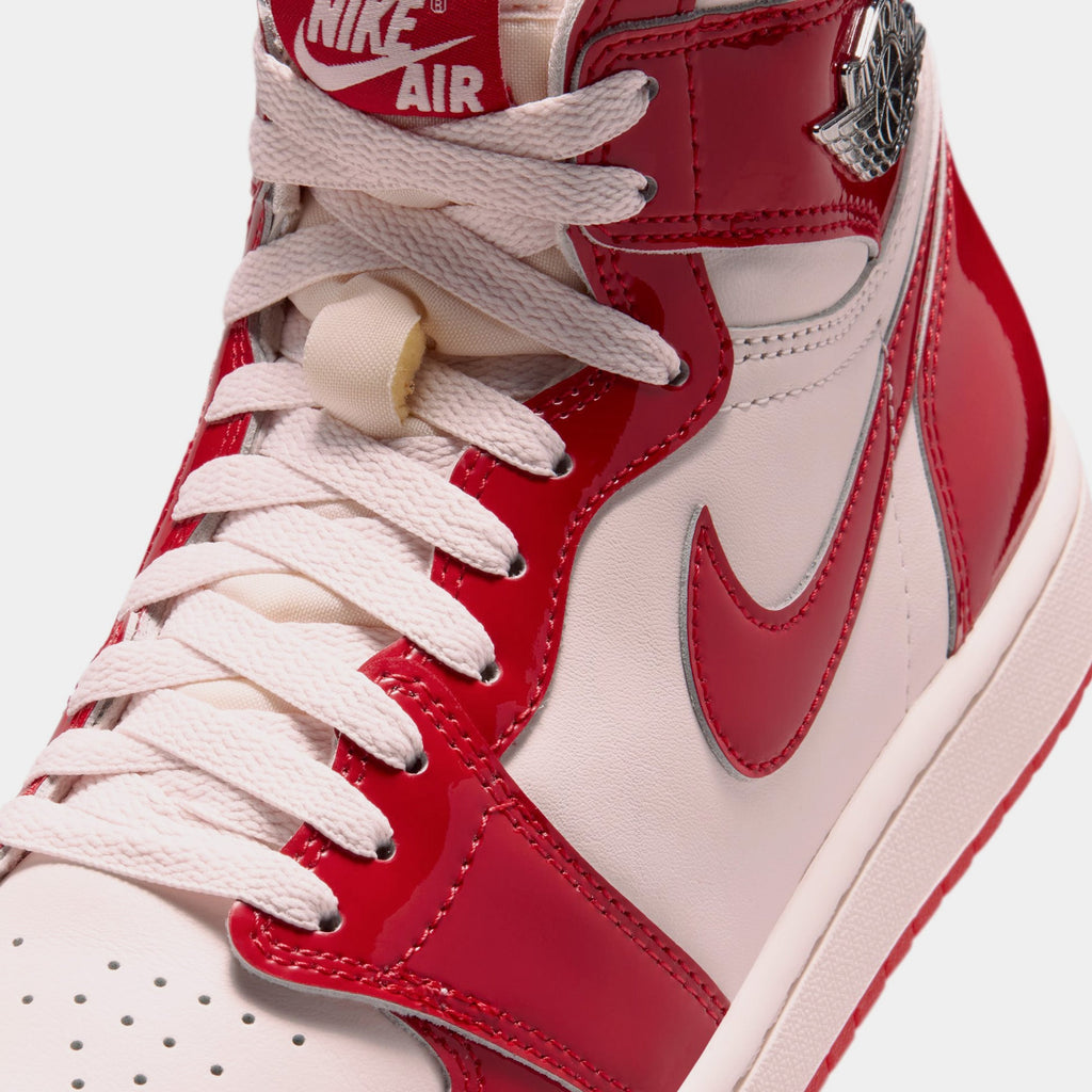 Air Jordan 1 Retro High OG Nails and Grails Womens Lifestyle Shoes (University Red/Metallic Silver) Free Shipping