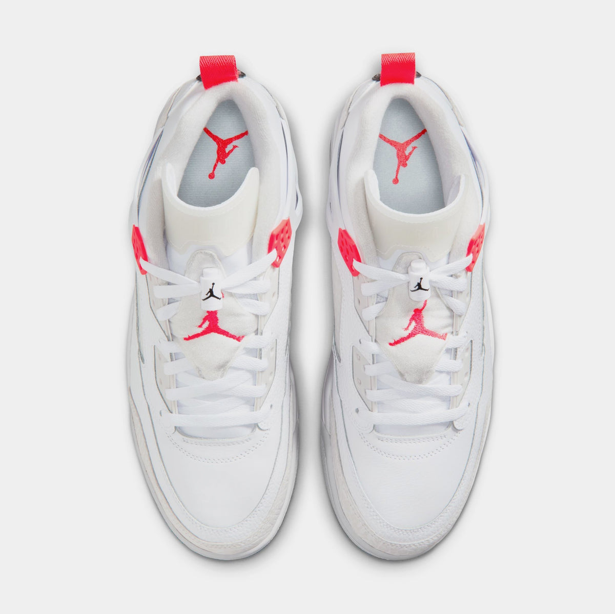 Spizike Low Mens Basketball Shoes (White/Bright Crimson/Vast Grey/Black)