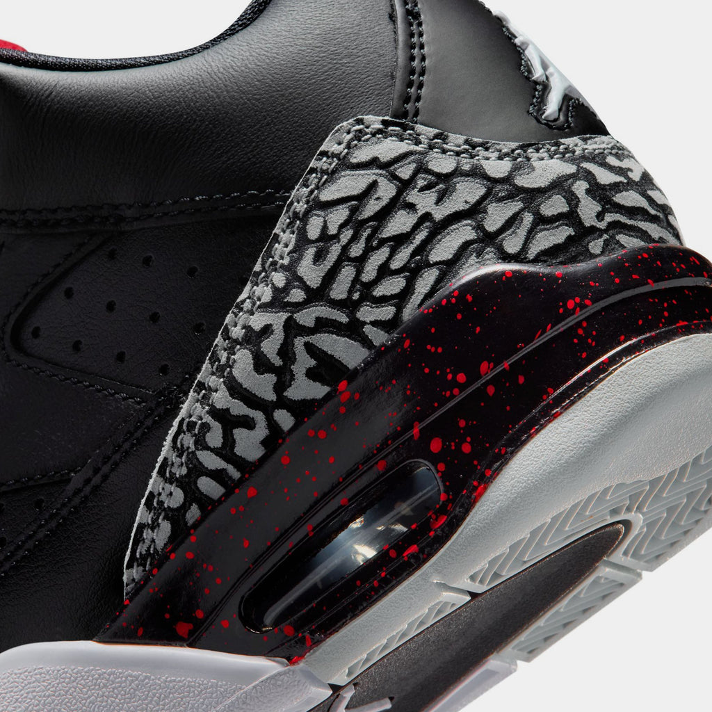 Air Jordan Son Of Mars Low Grade School Lifestyle Shoes (Black/University Red/Grey Mist)