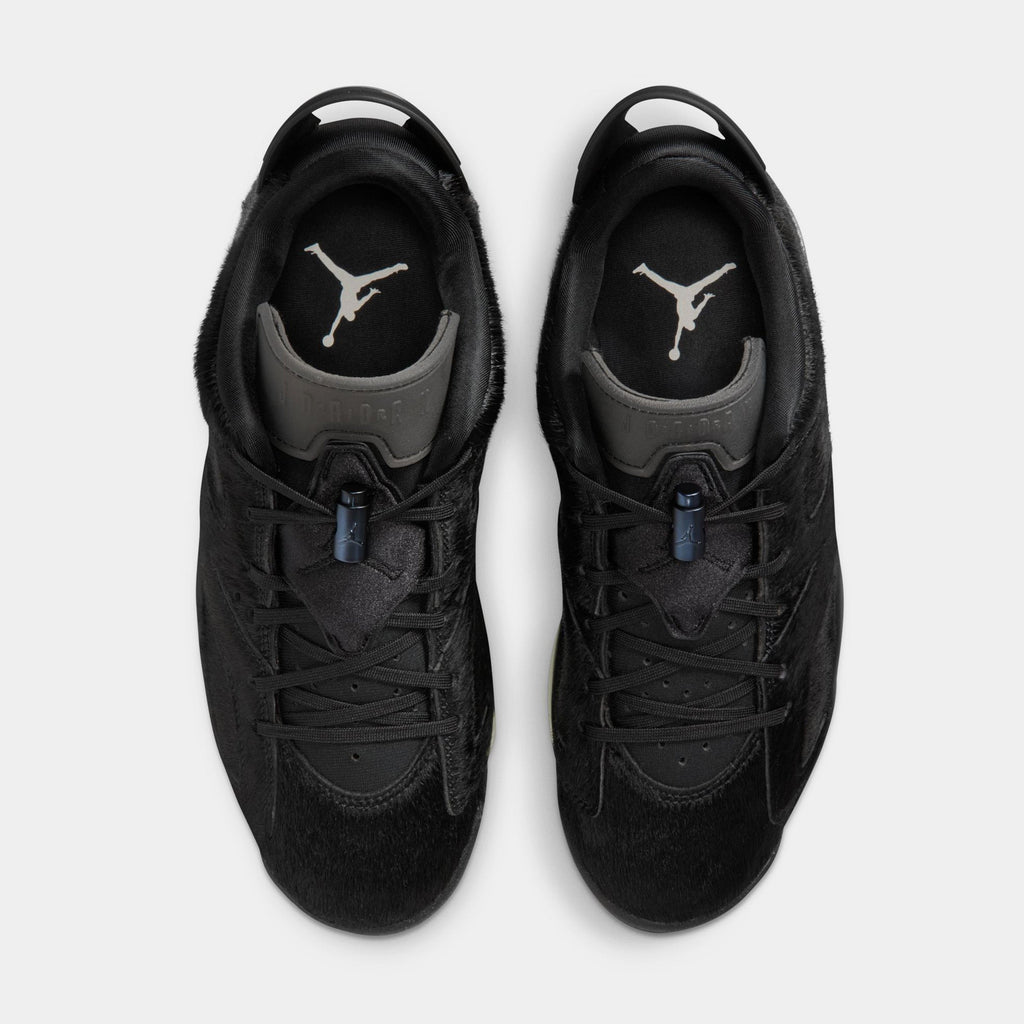 Air Jordan 6 Low Black Out Womens Lifestyle Shoes (Black)