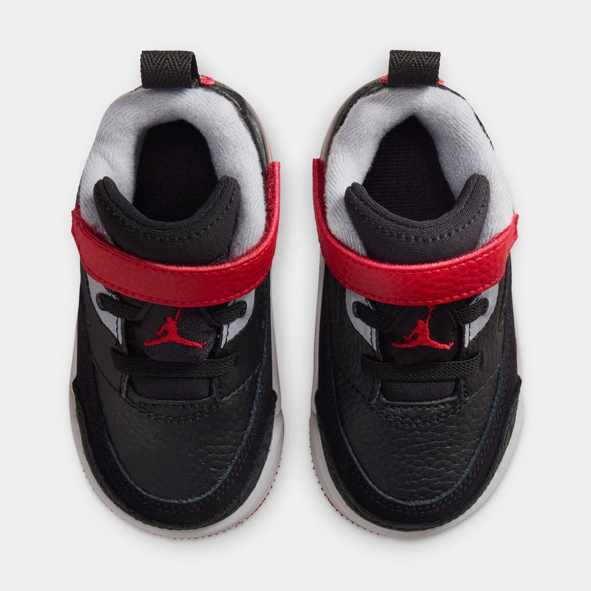 Spizike Low Infant Toddler Basketball Shoes (Black/Gym Red/Wolf Grey/White)