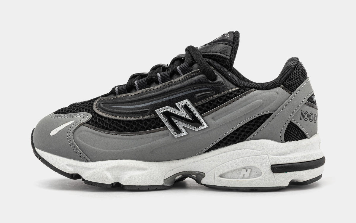 1000 Preschool Running Shoes (Black/Grey)
