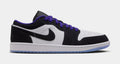 Air Jordan 1 Low Mens Lifestyle Shoes (White/Dark Concord/Black)