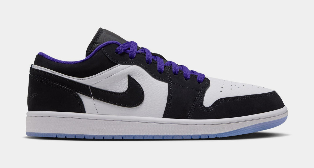 Air Jordan 1 Low Mens Lifestyle Shoes (White/Dark Concord/Black)