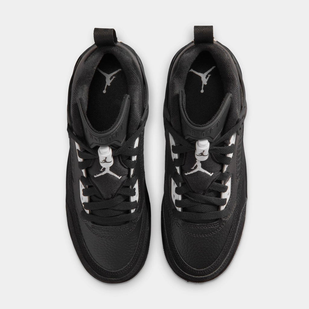 Spizike Low Grade School Basketball Shoes (Black/White/White/Anthracite)