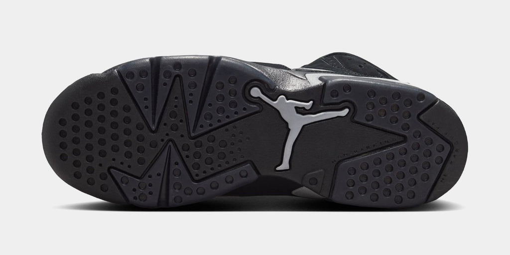 Air Jordan 6 Retro Cap And Gown Grade School Lifestyle Shoes (Black/Reflect Silver/Black)