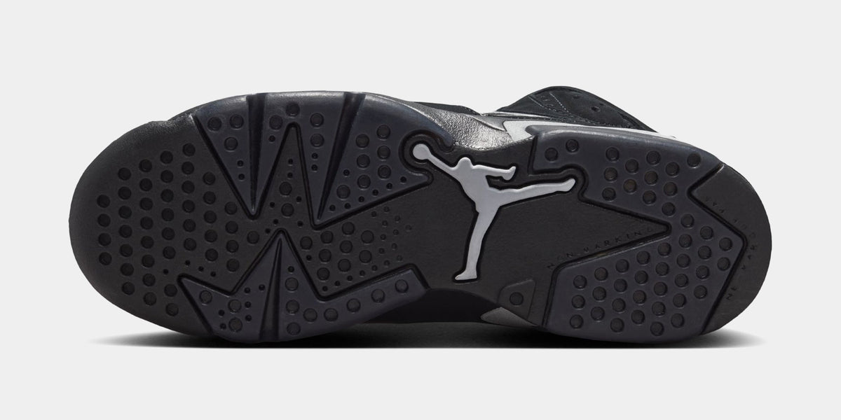 Air Jordan 6 Retro Cap And Gown Grade School Lifestyle Shoes (Black/Reflect Silver/Black)