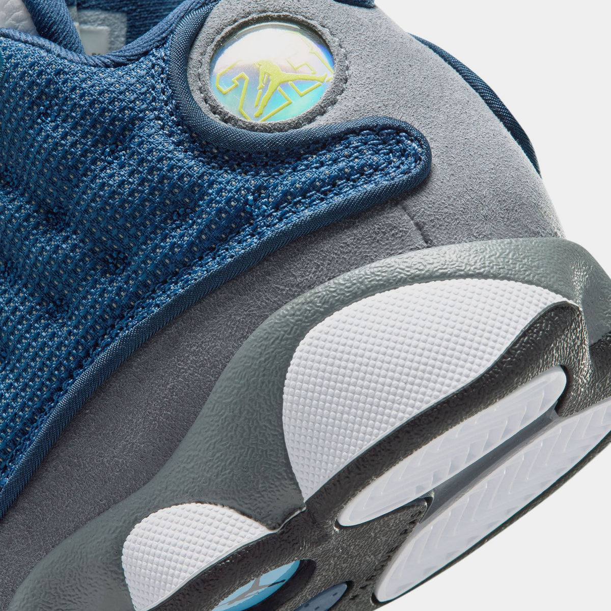 Air Jordan 13 Retro Navy And Flint Grey Preschool Lifestyle Shoes (Navy/University Blue/Flint Grey/White) Free Shipping