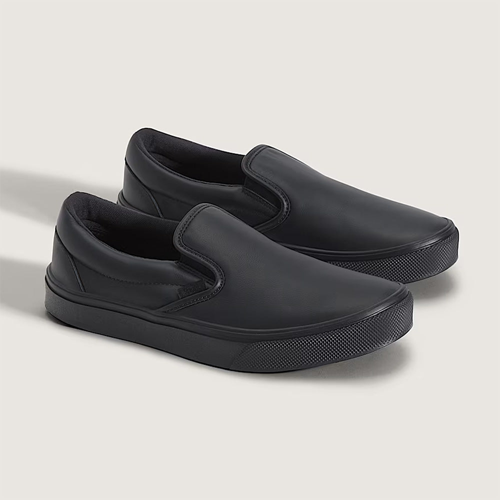 VANS CLASSIC SLIP-ON MADE FOR THE MAKERS LEATHER GUM BLACK