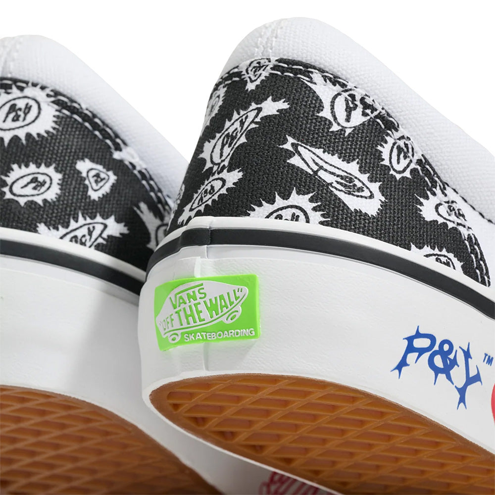 VANS X PUNKANDYO SKATE SLIP-ON BLACK / WHITE